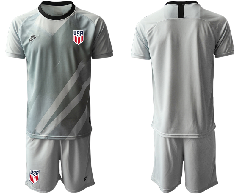 Men 2020-2021 Season National team United States goalkeeper grey Soccer Jersey